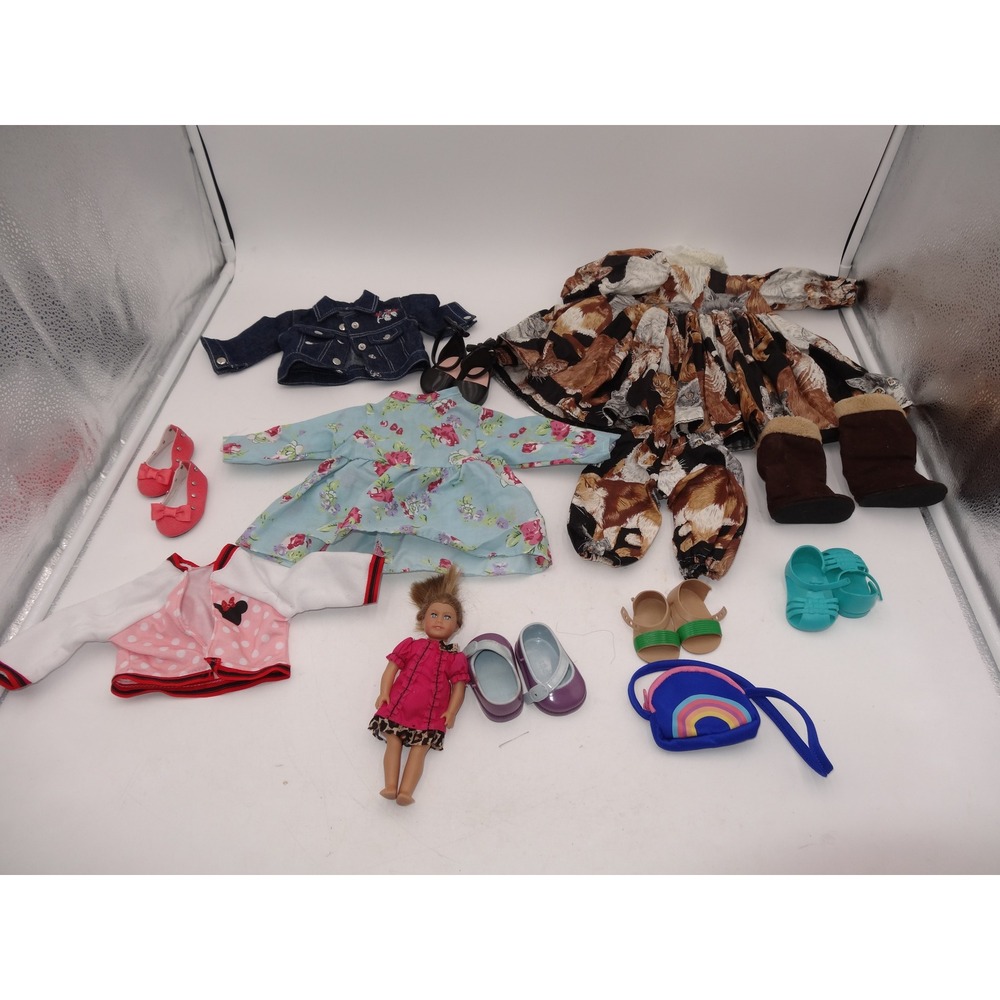 Our Generation Clothes plus Doll and Shoes Boots Purse‎ Mixed Lot